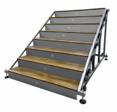 Прямая испытательная лестница с верхней лестничной площадкой производителя испытательного оборудования onixtest.com, испытание медицинских приборов